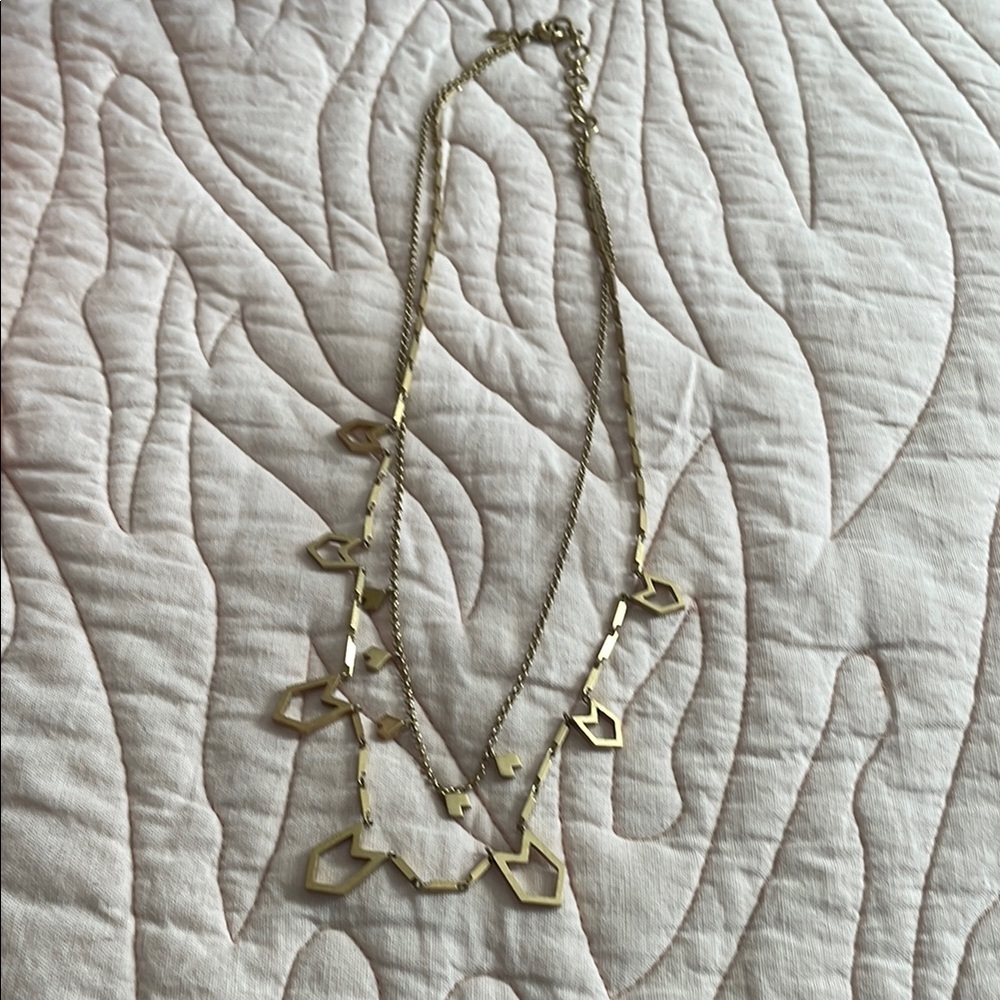 J. Crew Gold Necklace with Delicate Pendants